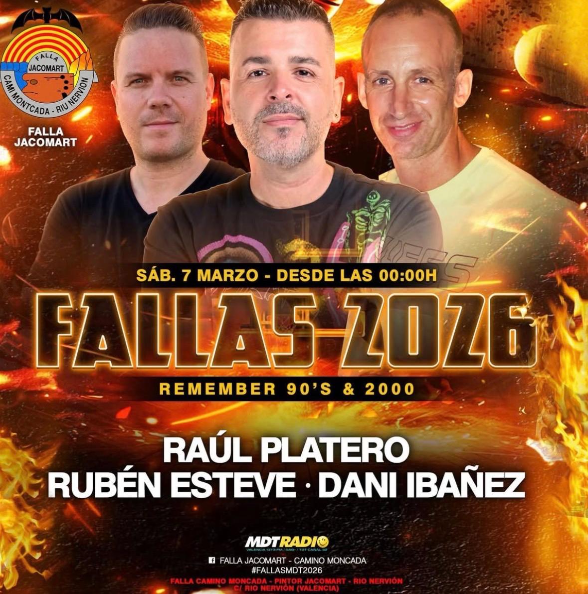 Fallas 2026 Remember 90's & 2000 Falla Jacomart  · evento en Flipala