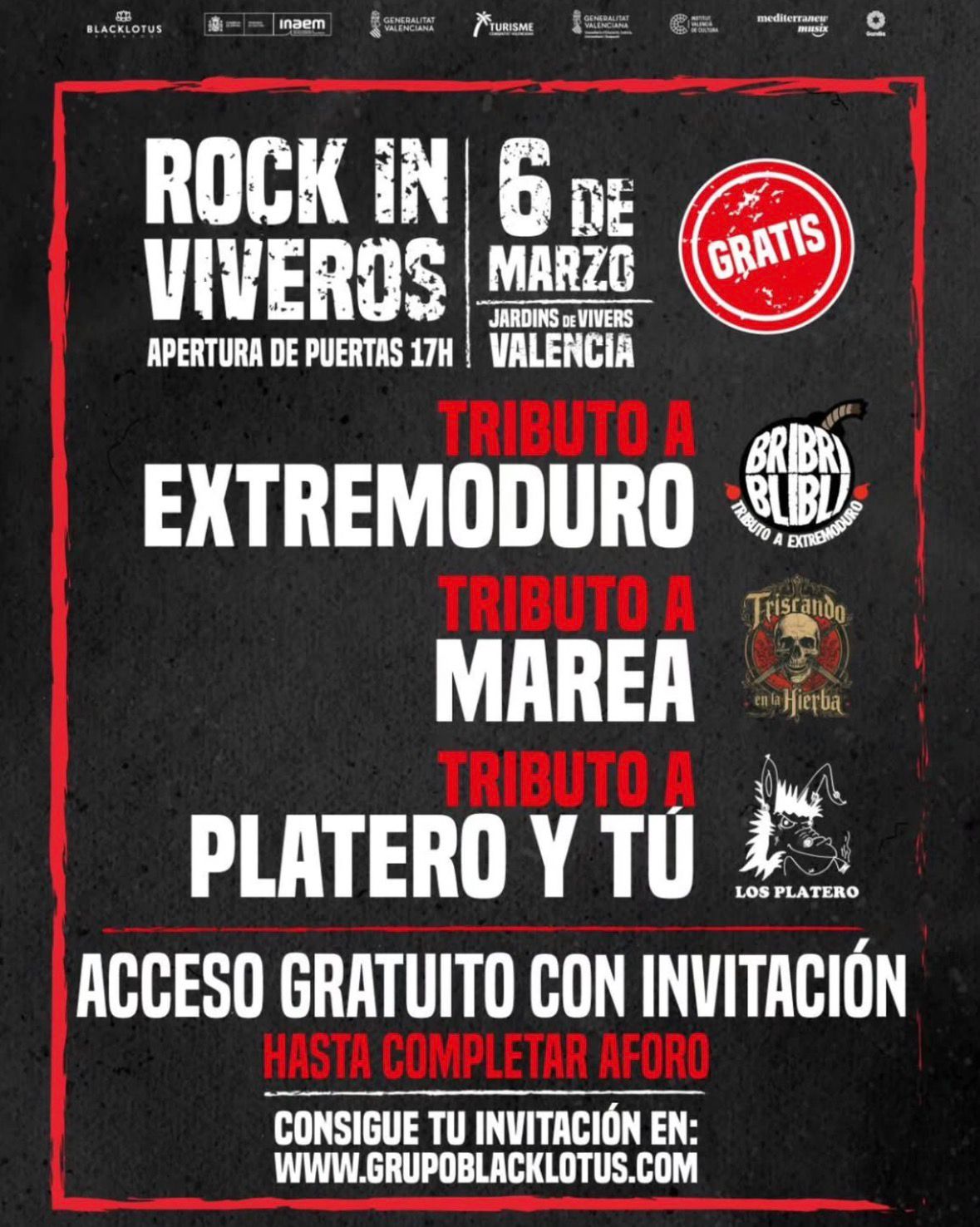 Rock in Viveros  · evento en Flipala