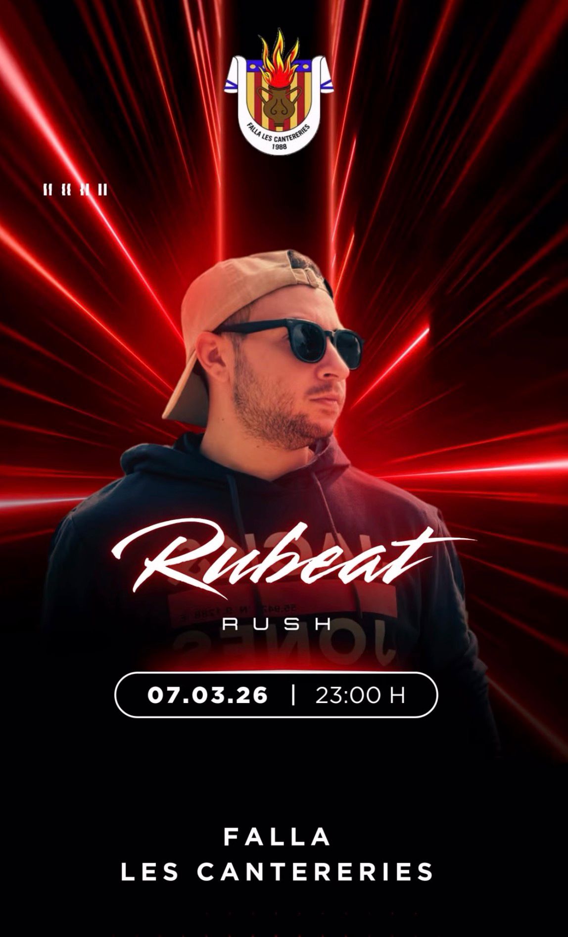 Rubeat Rush - Falla Les Cantereries  · evento en Flipala